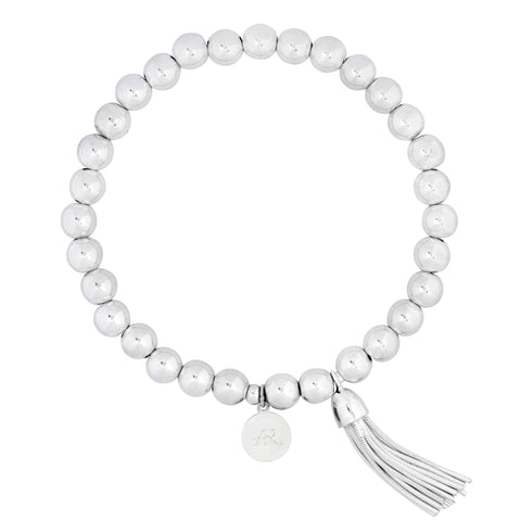 Chunky Silver Tassel Bracelet