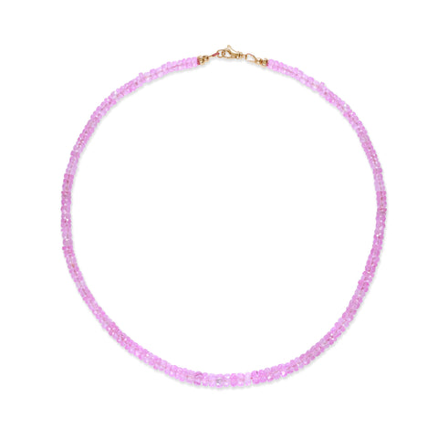 Fuchsia pink Sapphire Necklace